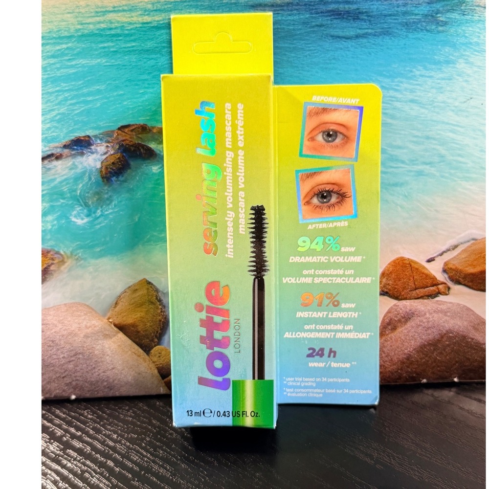 Lottie London Serving Lash Intensely Volumising Mascara Black 13ml 0.43 fl oz